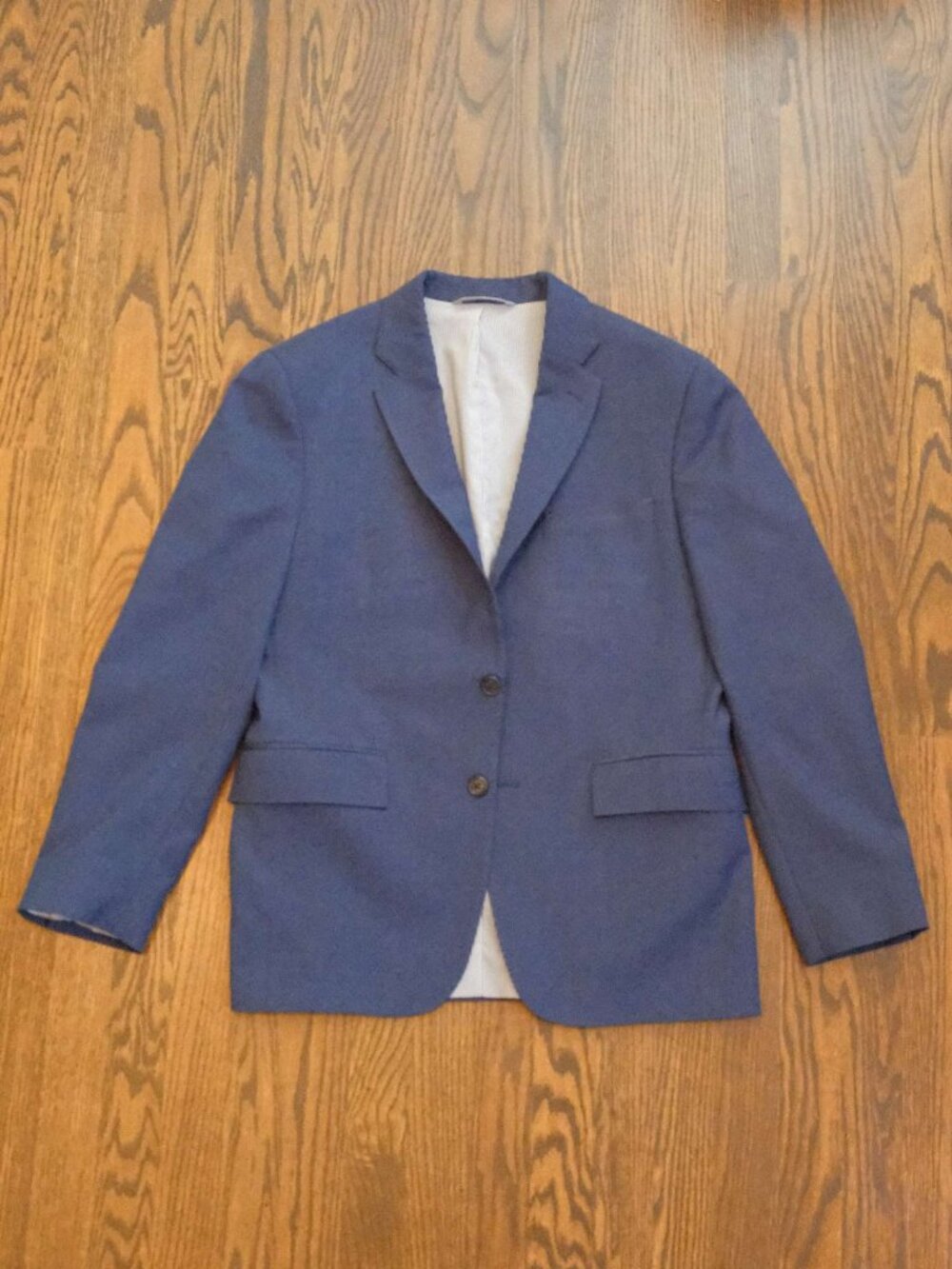 Todd Snyder Sutton Fit Blue Wool Suit 38S Tollegno 1900 Italian Fabric